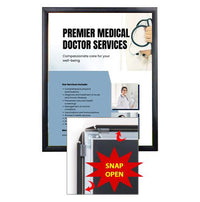 10 x 12 SwingSnaps Front Loading Poster Snap Frames (1 1/4" Mitered Corners)