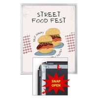 SwingSnap 27 x 39 Poster Snap Frame | Snap Open Aluminum Frame with 1 1/4" Wide Profile