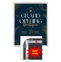 Economical, SwingSnap 22 x 34 Poster Snap Frame with 1 1/4" Wide Aluminum Snap Frame Profile