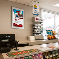 SwingSnaps Front Loading Poster Snap Frames with Security Screws | for MOUNTED GRAPHICS