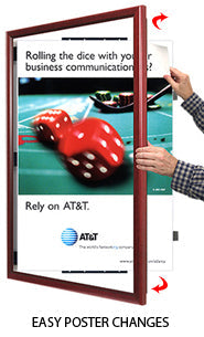 SwingFrame 36x48 Poster Frame with Wood 353 Picture Frame Style