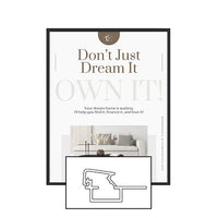 MINI 22x34 Poster Snap Frames (.60" Wide Frame Profile)