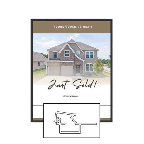 MINI 24x36 Poster Snap Frames (.60" Wide Frame Profile)