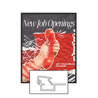 MINI 18x18 Poster Snap Frames (.60" Wide Frame Profile)