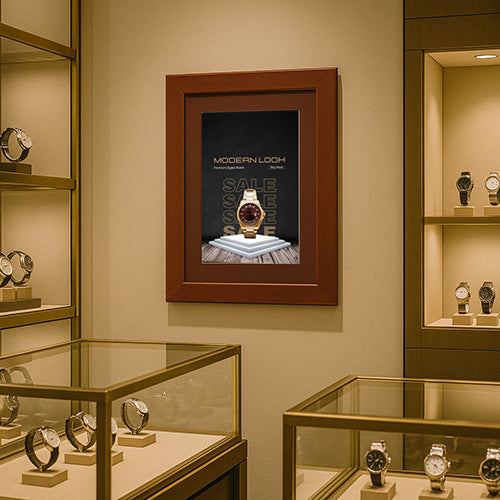 Wood 362 Poster Display SwingFrames 10x12 with Matboard