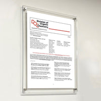 16 x 20 Sign Holder with Standoff Hardware