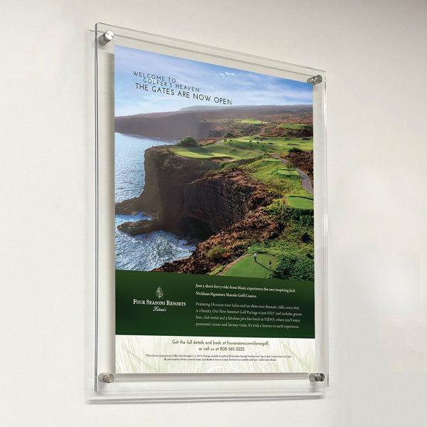 17 x 23 Sign Holder with Standoff Hardware