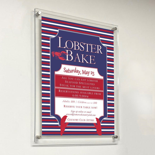 24 x 48 Sign Holder with Standoff Hardware