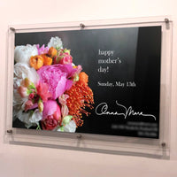 14 x 8.5 Standoff Hardware with Clear Acrylic Window