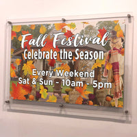 34 x 22 Standoff Hardware with Clear Acrylic Window