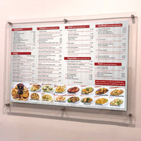 24 x 20 Standoff Hardware with Clear Acrylic Window