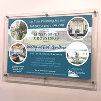 22 x 14 Standoff Hardware with Clear Acrylic Window