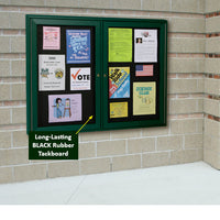 Super Heavy Duty Tackboard. Made of black rubber, this backer is extra durable and built to last in the harshest conditions. Weatherproof, washable & easy to maintain.