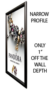 8.5 x 11 EXTRA DEEP Quick Change Security Snap Frames with 1.75 Wide Frame | EXTRA DEEP Poster Grip Frames | EXTRA DEEP Quick Clip Poster Frames