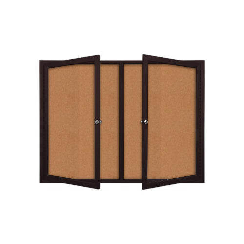 LOCKABLE DOORS ARE MOUNTED ONFULL LENGTH PIANO HINGES (TWO KEYS INCLUDED)