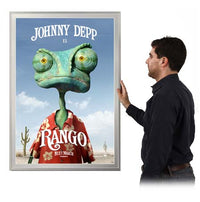 Movie Poster Frames | Classic Metal Poster Display Frame with Matboard 40+ Sizes + Custom