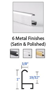 Picture Frames | Classic Metal Poster Displays 40 Frame Sizes + 6 Finishes, Small Documents to XL Graphic Sizes