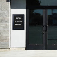 Outdoor Enclosed Letter Board | Single Door Message Display Cases 10+ Sizes and Custom