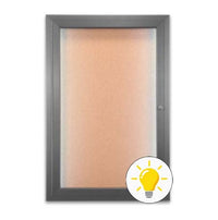 SwingCase 42x42 Enclosed Outdoor Poster Case with LED Lights (Single Door)