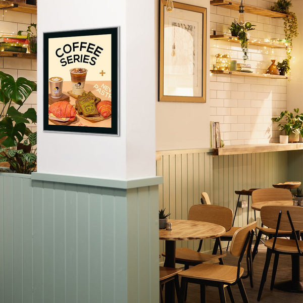 24x48 Poster Frame | SwingFrame Classic Swing Open Poster Display Frame with Matboard