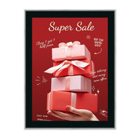 24x48 Poster Frame | SwingFrame Classic Swing Open Poster Display Frame with Matboard