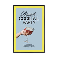 8.5x14 Poster Frame | Colorful Classic Poster SwingFrame with Matboard | Swing Open Metal Frame in 75+ Colors