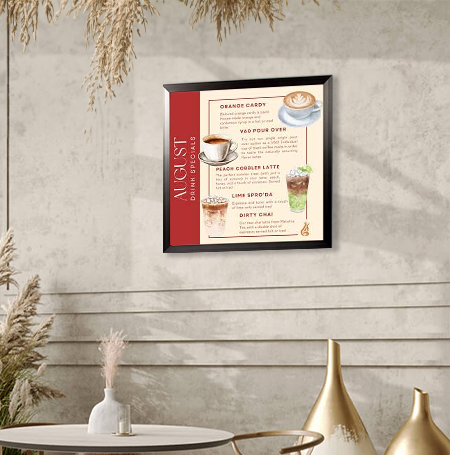 24x24 Poster Frame (SwingFrame Carbon Steel Poster Display)