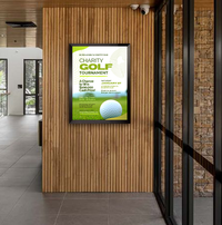 36x42 Poster Frame (SwingFrame Carbon Steel Poster Display)