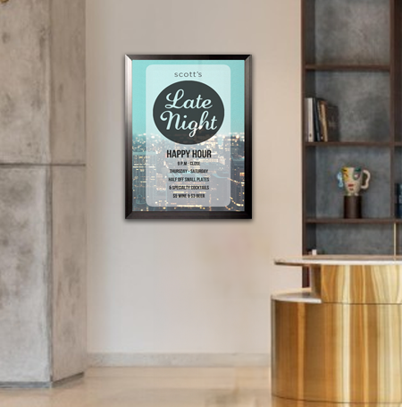 40x60 Poster Frame (SwingFrame Carbon Steel Poster Display)