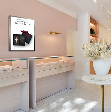 Carbon Steel Poster Display SwingFrames in 35+ Sizes | Quick Change Swing Open Frame