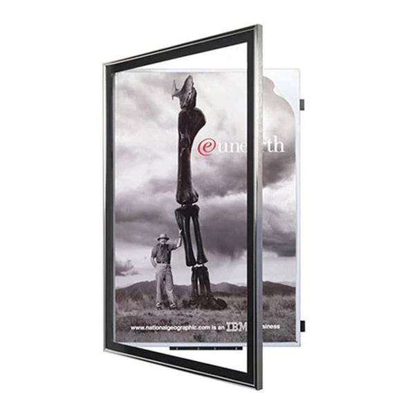 17x22 Poster Frame | SwingFrame Classic Metal Poster Display Frame | Swing Open, Quick Changing