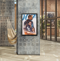 27x40 Movie Poster Frame | Metal Framed, Swing Open Poster Display SwingFrame in 5 Metal Finishes