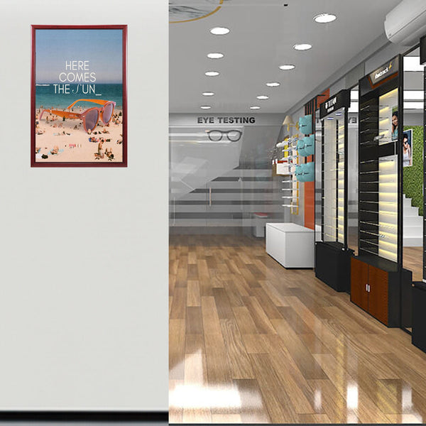 15x22 Wood Frame (353) Poster Display SwingFrames