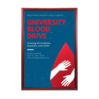 16x24 Wood Frame (353) Poster Display SwingFrames