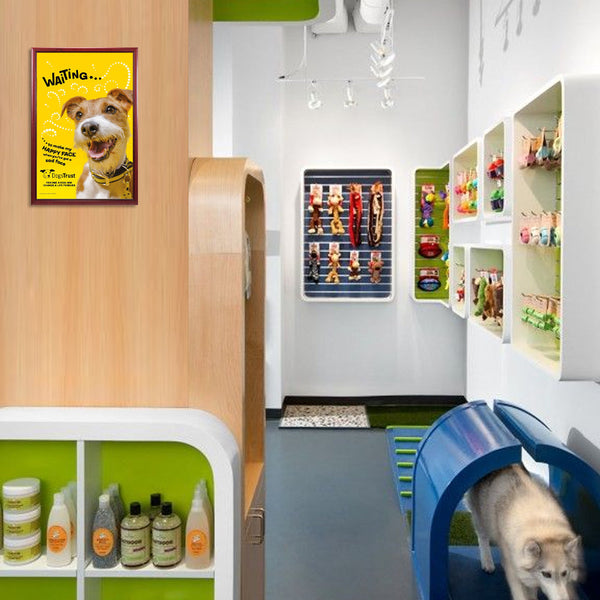 18x18 Wood Frame (353) Poster Display SwingFrames