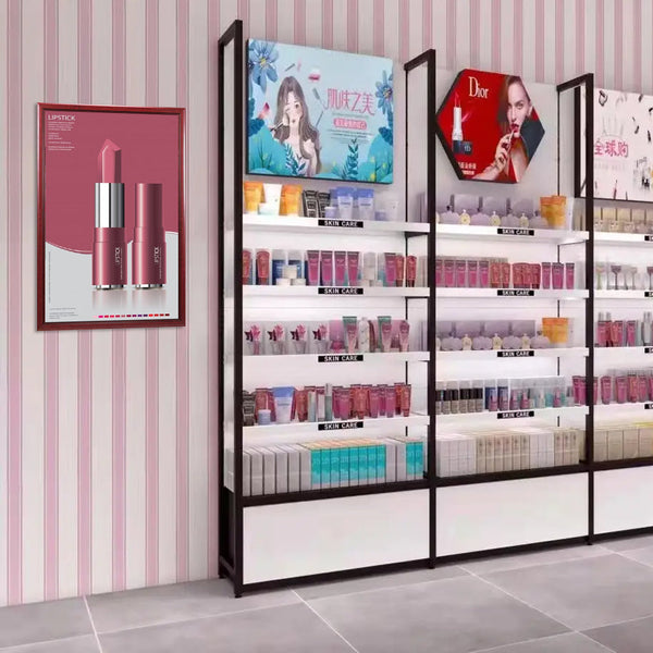 SwingFrame 22x34 Poster Frame with Wood Frame Profile #353 | Swing Open, Quick Change Display in 9 Finishes