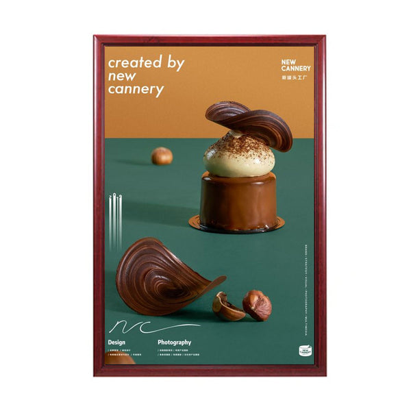 24x32 Wood Frame (353) Poster Display SwingFrames