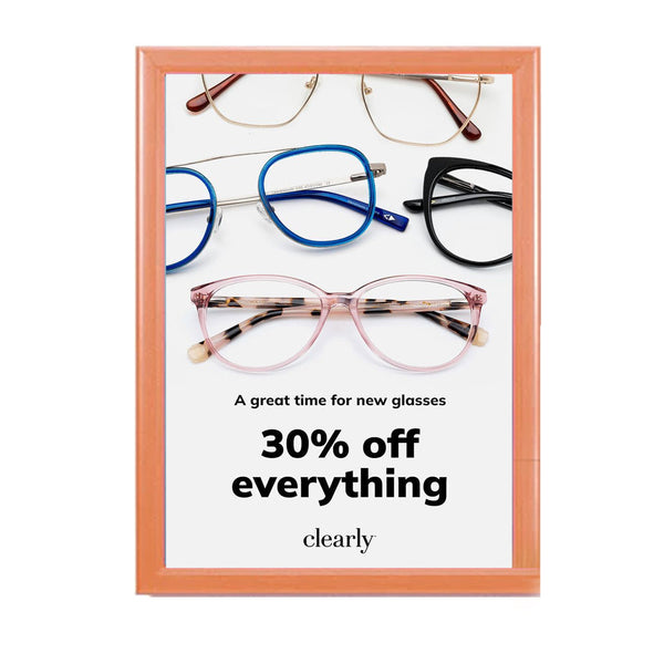 24x36 Wood Frame (353) Poster Display SwingFrames