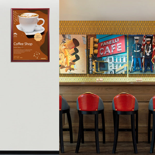 27x41 Wood Frame (353) Poster Display SwingFrames