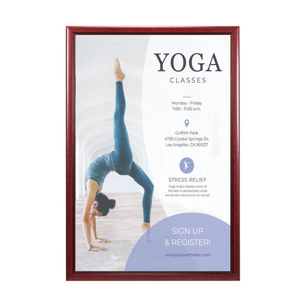 30x40 Wood Frame (353) Poster Display SwingFrames