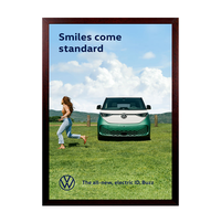 SwingFrame Designer 10 x 12 Picture Frame with Swing Open, Bold #362 Wide Wood Frame in 9 Finishes