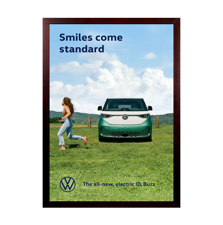 SwingFrame Designer 10 x 12 Picture Frame with Swing Open, Bold #362 Wide Wood Frame in 9 Finishes