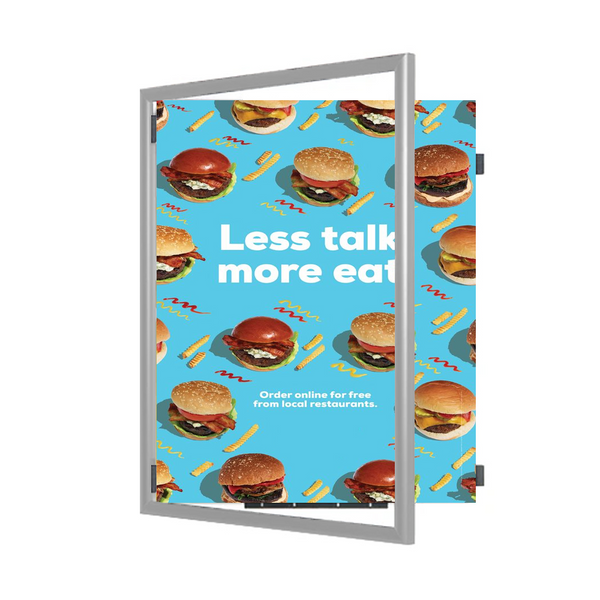 SwingFrame 20x24 Poster Frame with 1-inch Wide-Face Metal Profile, Swing-Open Quick Change Frame