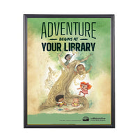 SwingFrame 20x24 Poster Frame with 1-inch Wide-Face Metal Profile, Swing-Open Quick Change Frame