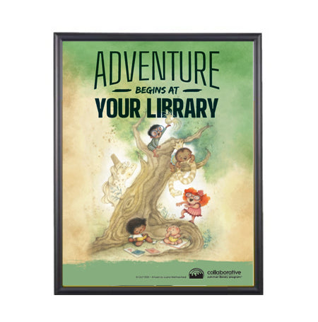 SwingFrame 20x24 Poster Frame with 1-inch Wide-Face Metal Profile, Swing-Open Quick Change Frame