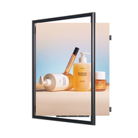 22x26 Poster SwingFrame Wide-Face 1" Wide Metal Picture Frame Profile, Swing Open - Fast Graphic Changes