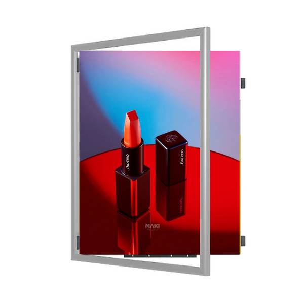 24x24 Poster Frame | SwingFrame Wide-Face Poster Display Frame | Swing Open - Fast Graphic Changes