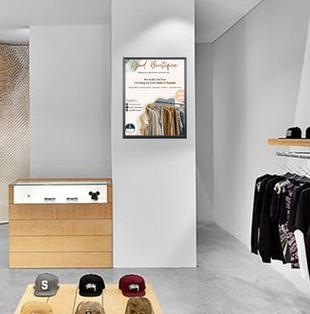 24x24 Poster Frame | SwingFrame Wide-Face Poster Display Frame | Swing Open - Fast Graphic Changes