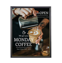 24x24 Poster Frame | SwingFrame Wide-Face Poster Display Frame | Swing Open - Fast Graphic Changes