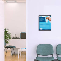 Wide Face 8x10 SwingFrame 1-inch Wide Metal Frame Profile - Swings Open for Quick Sign Changes